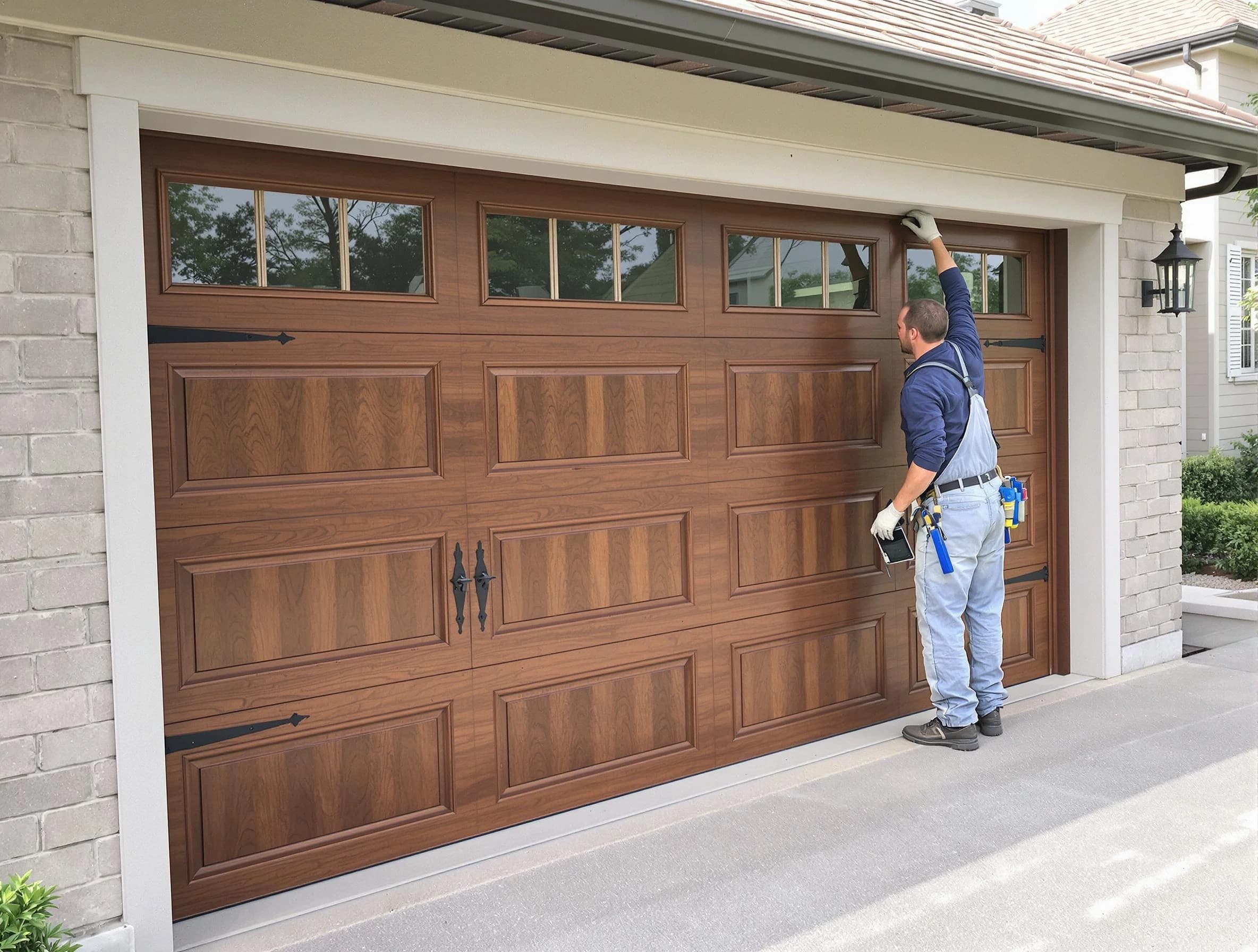 Custom garage door showcase by El Cerro Garage Door Repair in El Cerro