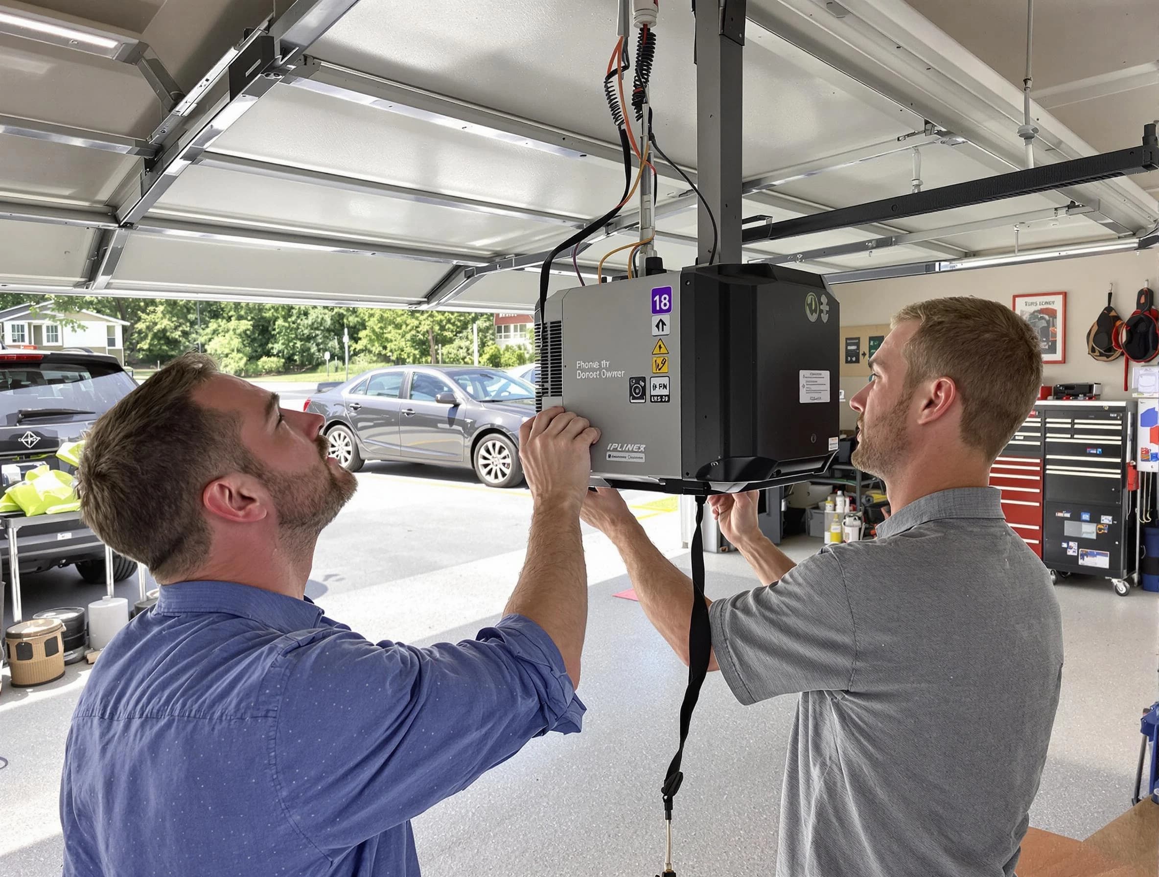 El Cerro Garage Door Repair technician installing garage door opener in El Cerro